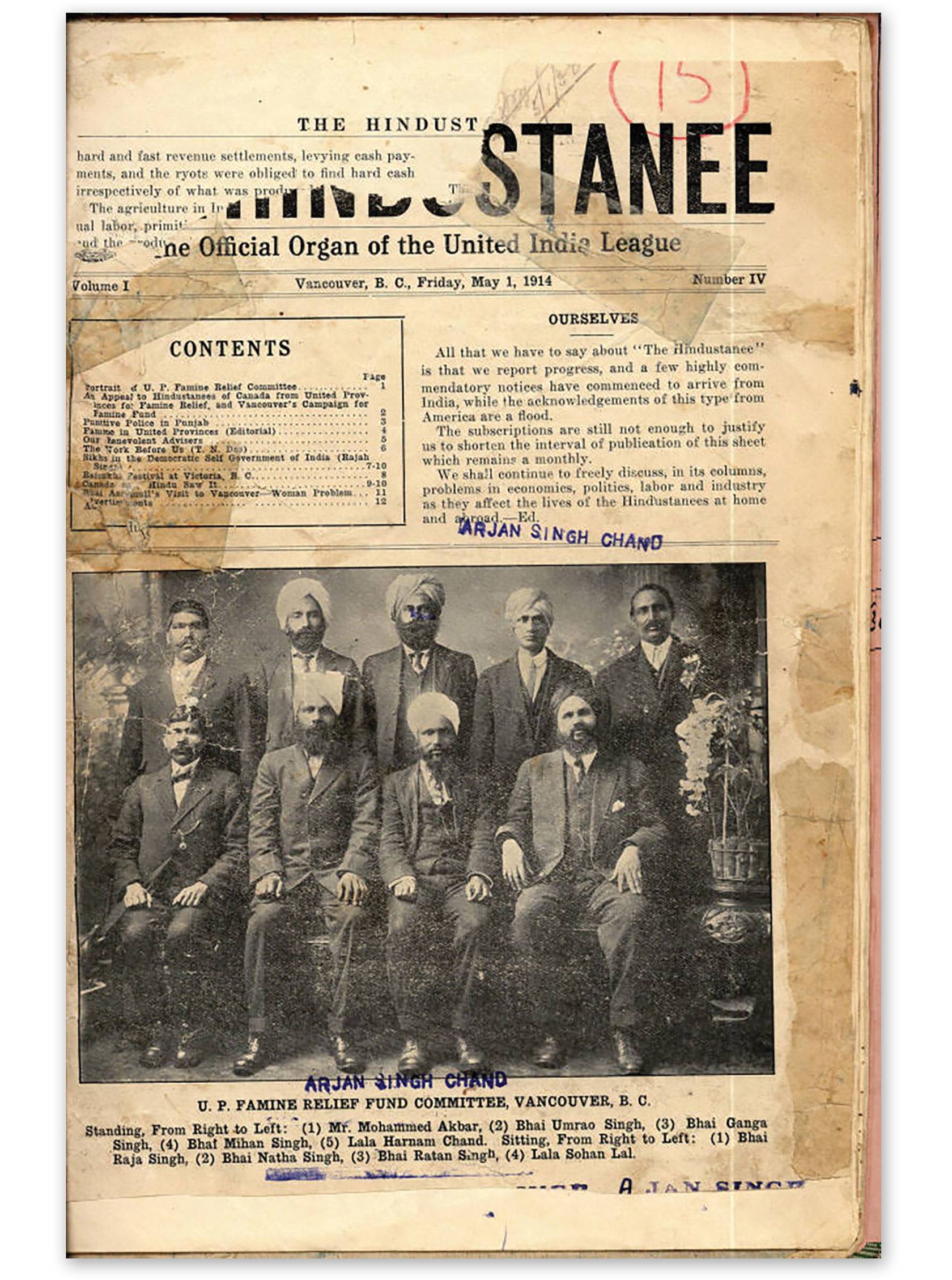 The Hindustanee newspaper, May 1914
