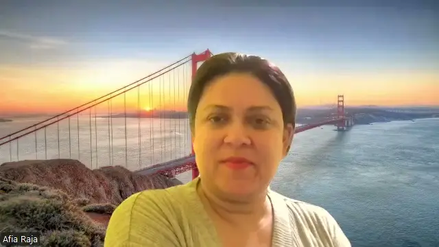 Dr. Afia Raja's interview thumbnail - Department Head and Associate Professor, Planning, Geography, and Environmental Studies sharing their story from the South Asian Canadian Muslim community in BC